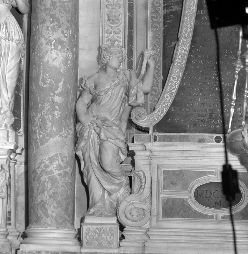 allegoria della Prudenza (statua, elemento d'insieme) di De Corte Josse (sec. XVII)