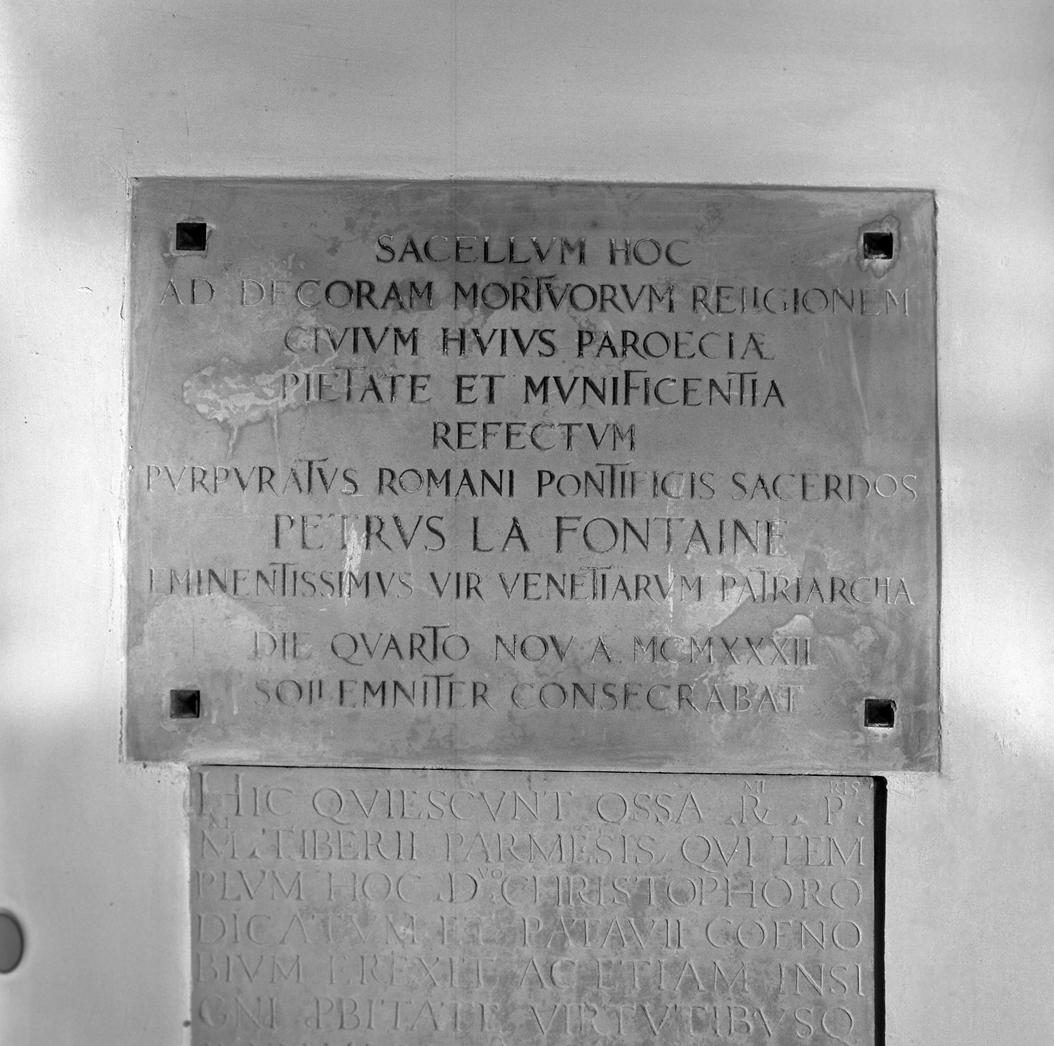 lapide - ambito veneto (sec. XX)