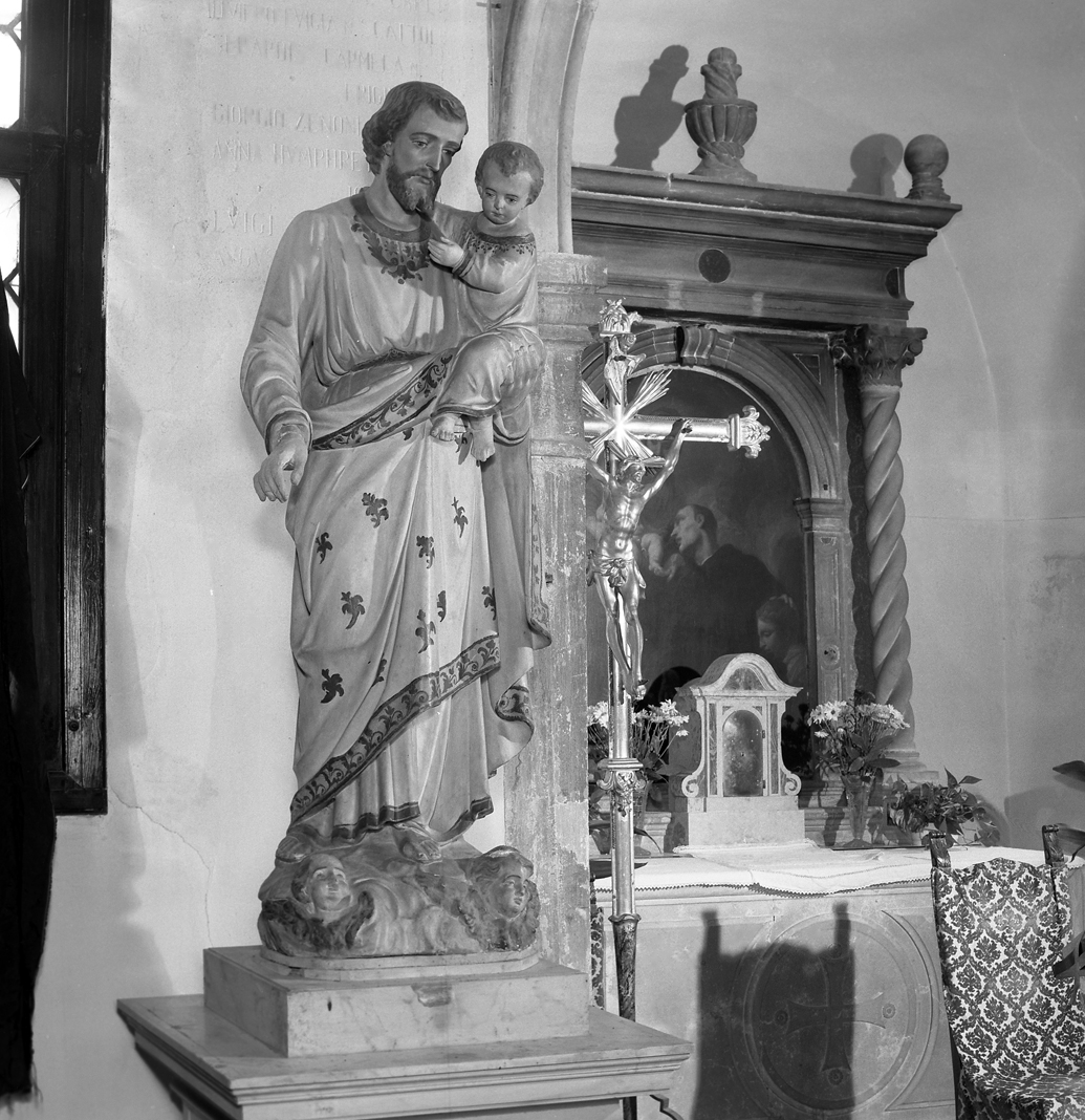 San Giuseppe e Gesù Bambino (statua) - ambito veneto (seconda metà sec. XIX)