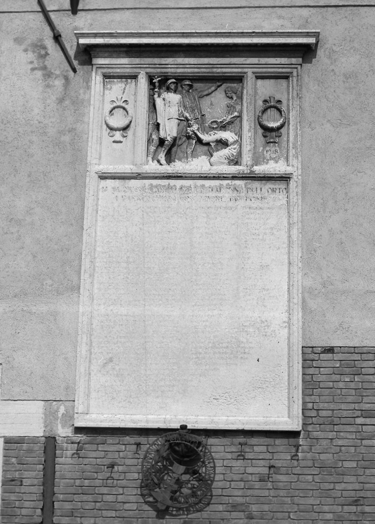 lapide commemorativa - ambito veneto (sec. XX)