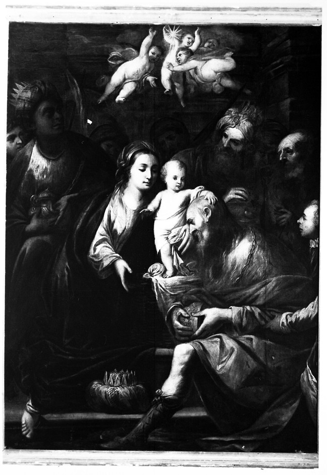 adorazione dei Re Magi (dipinto) - ambito veneto (sec. XVI)