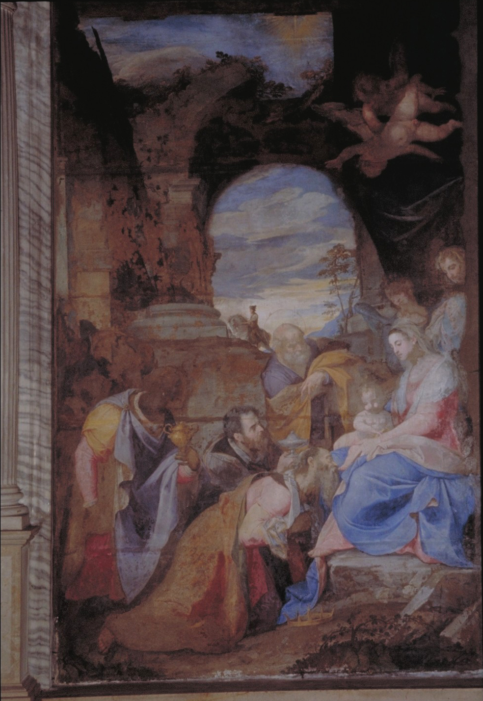 adorazione dei Re Magi (dipinto) di Zuccari Federico (sec. XVI)
