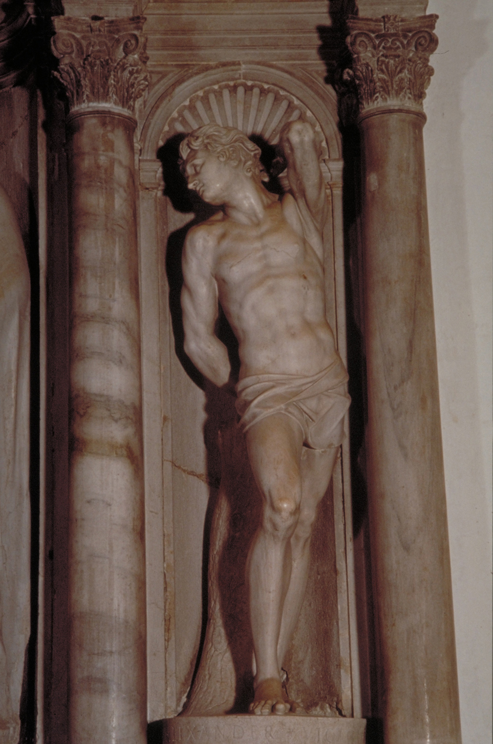 San Sebastiano (statua, elemento d'insieme) di Vittoria Alessandro (seconda metà sec. XVI)