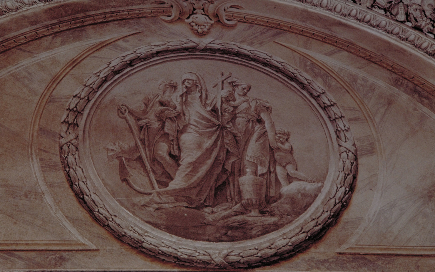 tre Virtù Teologali (dipinto, elemento d'insieme) di Tiepolo Giovanni Battista (attribuito) (prima metà sec. XVIII)