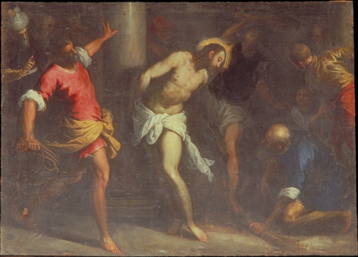 Cristo flagellato (dipinto) di Negretti Jacopo detto Palma il Giovane (seconda metà sec. XVI)