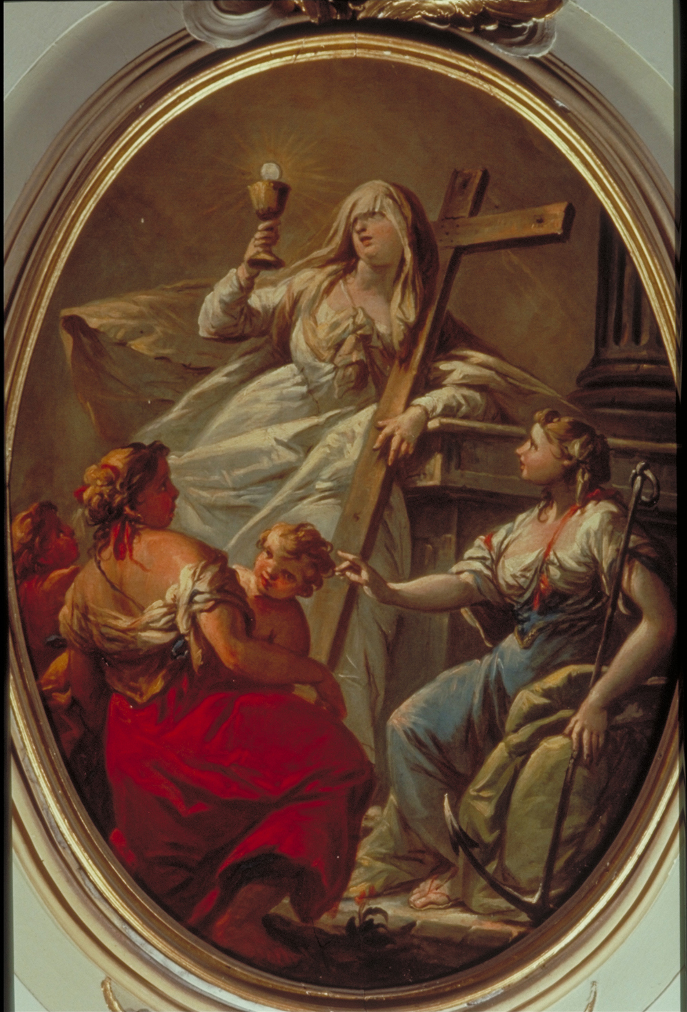 tre Virtù Teologali (dipinto) di Marieschi Jacopo detto Jacopo di Paolo (sec. XVIII)