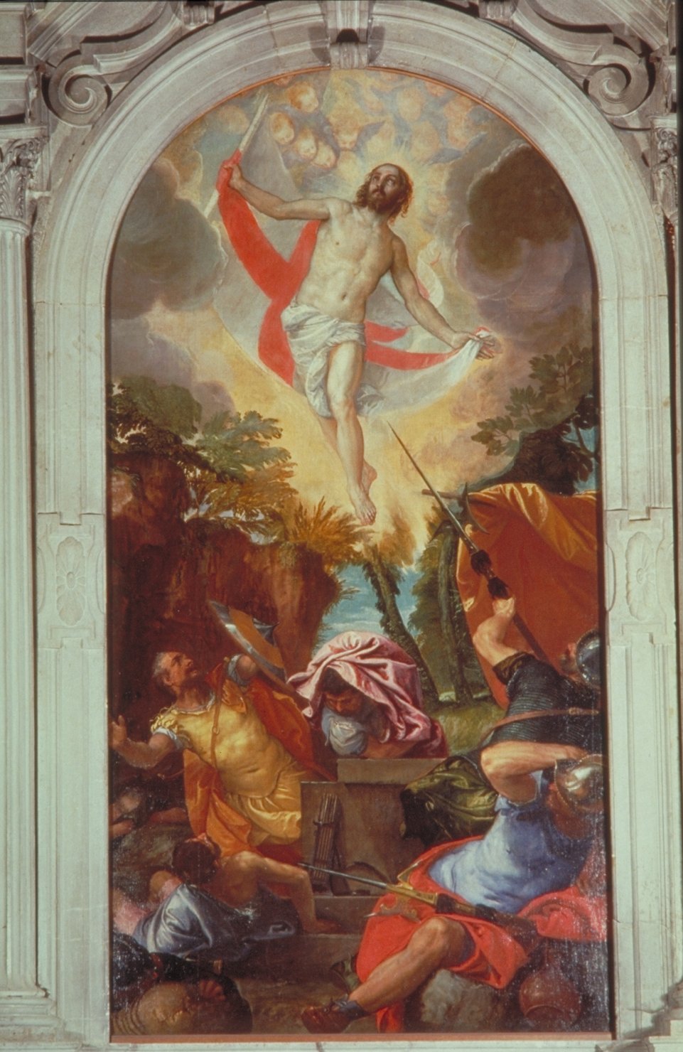 resurrezione di Cristo (dipinto) di Caliari Paolo detto Veronese (metà sec. XVI)