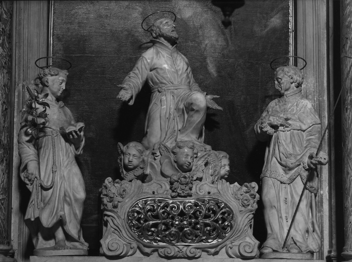 San Gaetano/ Santi (gruppo scultoreo, insieme) - bottega veneziana (ultimo quarto sec. XVII)