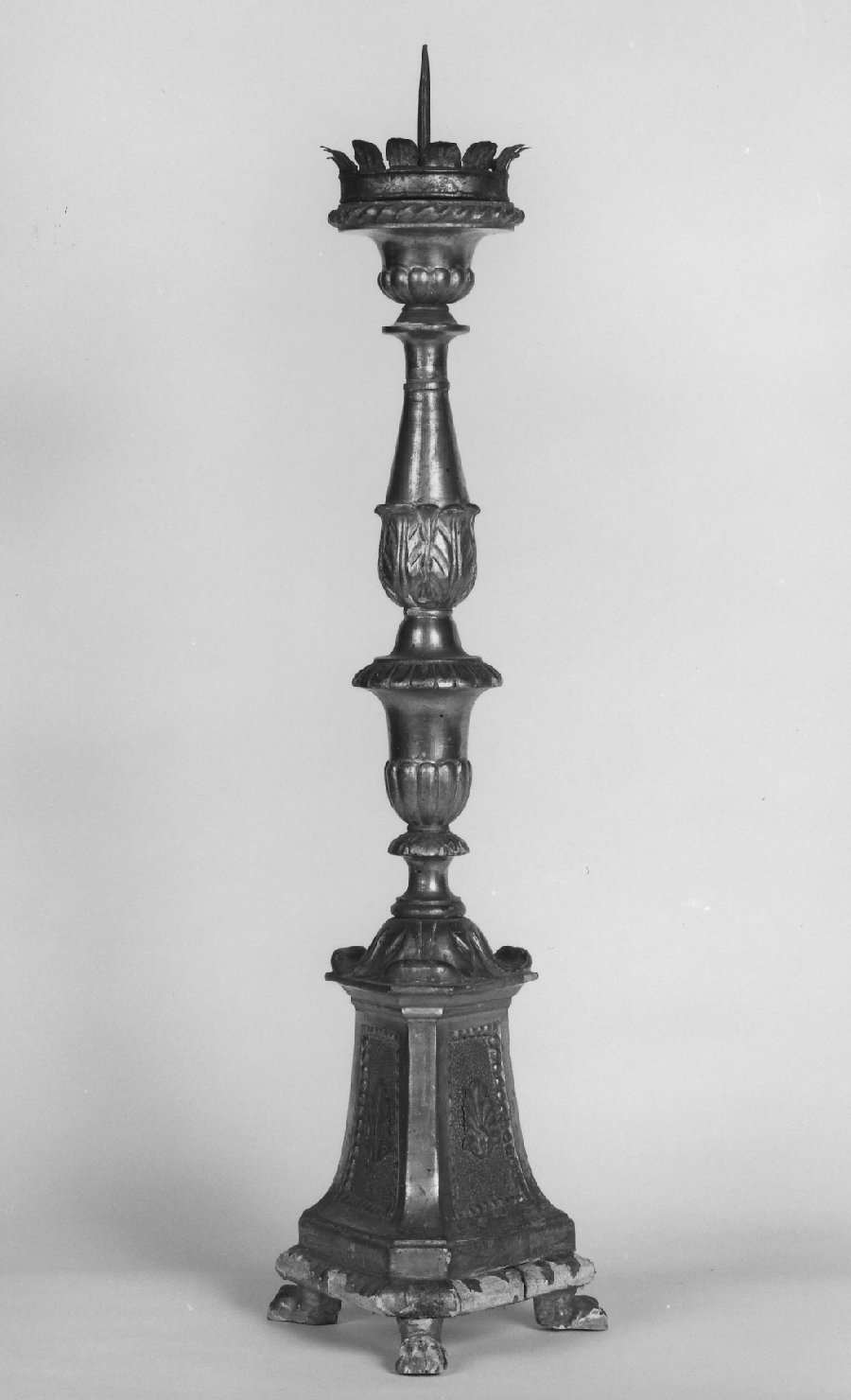 candeliere d'altare - bottega veneta (seconda metà sec. XIX)
