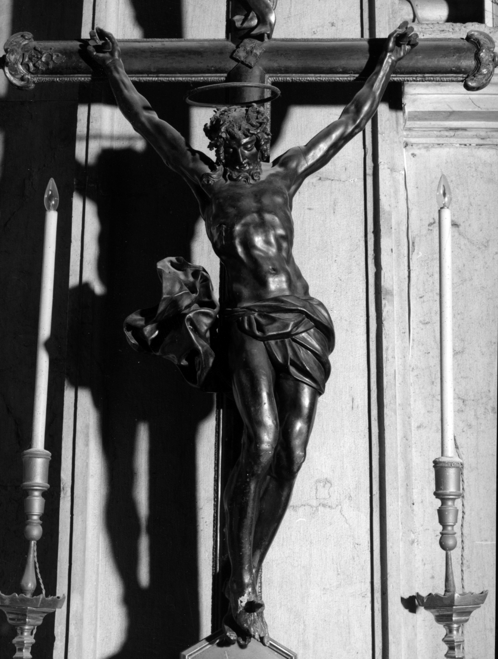 Cristo crocifisso (scultura, elemento d'insieme) di Brustolon Andrea (maniera) (prima metà sec. XVIII)