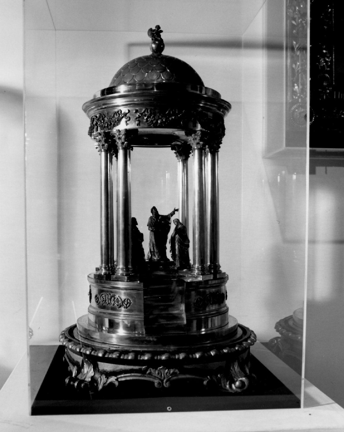 tronetto per esposizione eucaristica - bottega romana (sec. XIX)