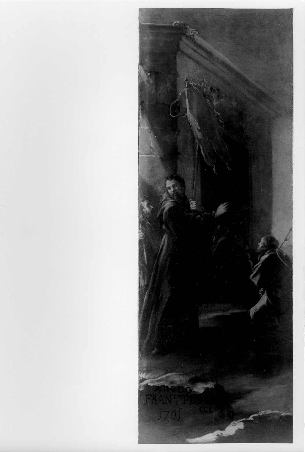 processione (dipinto) di Pellegrini Giovanni Antonio (sec. XVIII)