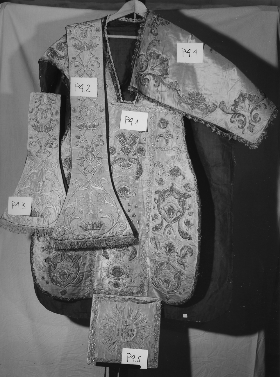 pianeta, elemento d'insieme - manifattura veneziana (sec. XVIII)