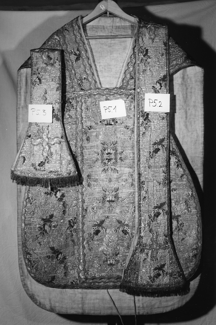 pianeta, elemento d'insieme - manifattura veneziana (secc. XVII/ XVIII)