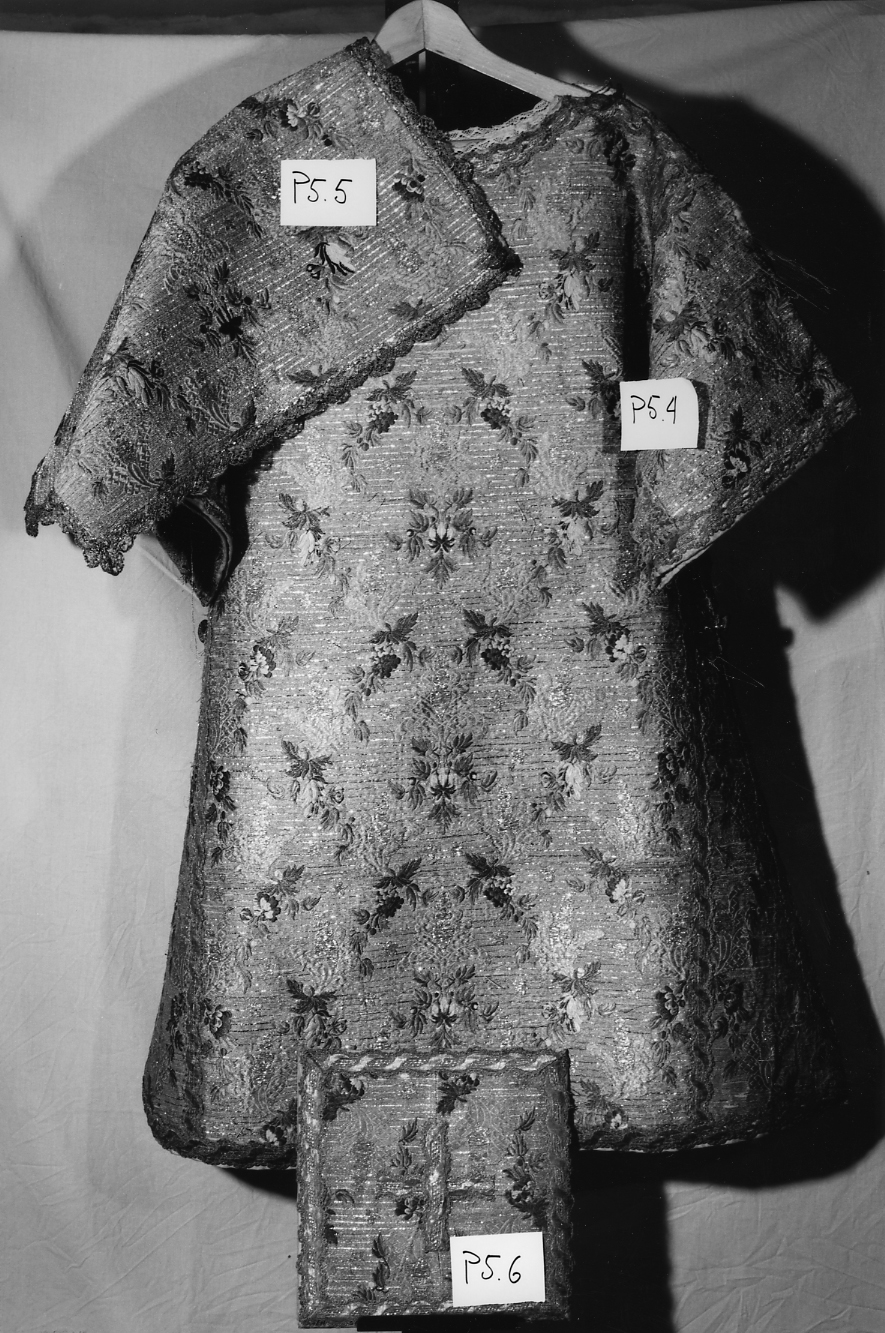 tunicella, elemento d'insieme - manifattura veneziana (secc. XVII/ XVIII)