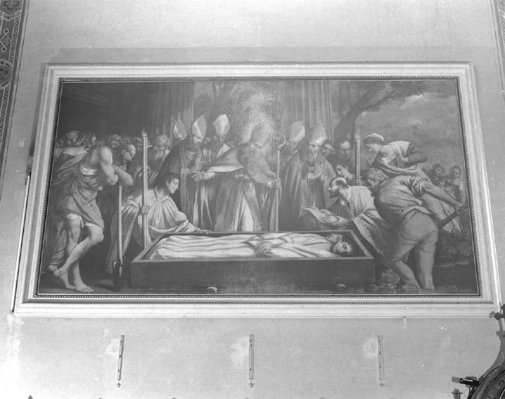 morte di San Sabba (dipinto) di Negretti Jacopo detto Palma il Giovane (fine sec. XVI)