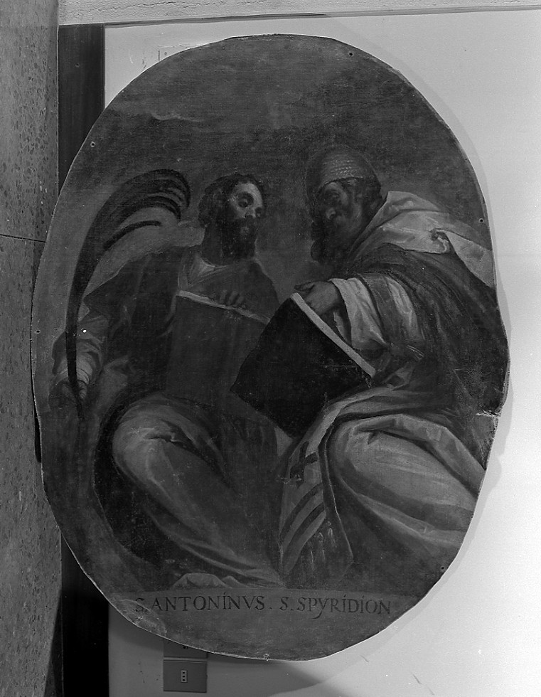 Sant'Antonino e San Spiridione (dipinto) di Negretti Jacopo detto Palma il Giovane (fine sec. XVI)