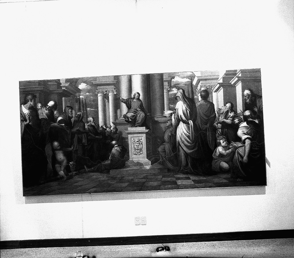 disputa di Gesù con i dottori nel tempio (dipinto) di Lambranzi Giovanni Battista (sec. XVIII)