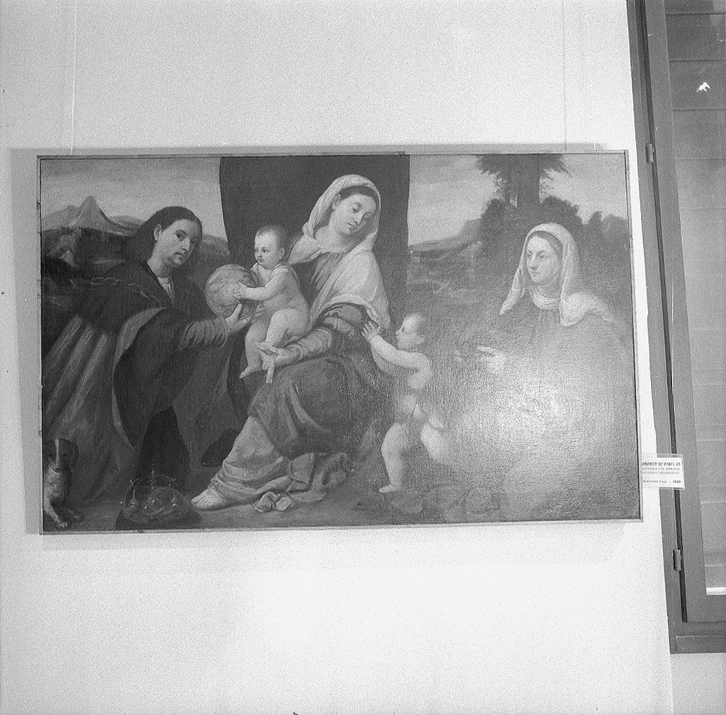 Madonna con Bambino tra Sant'Elena e Costantino (dipinto) di De Pitati Bonifacio detto Bonifacio Veronese (sec. XVI)