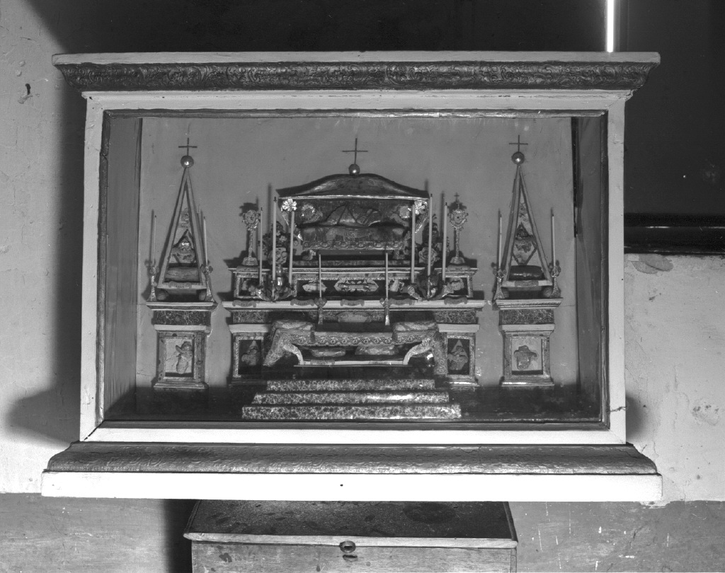 reliquiario a teca - bottega veneta (secc. XIX/ XX)