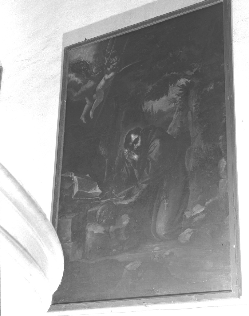 San Francesco d'Assisi in preghiera davanti alla croce (dipinto) di Semplice da Verona (attribuito) (prima metà sec. XVII)