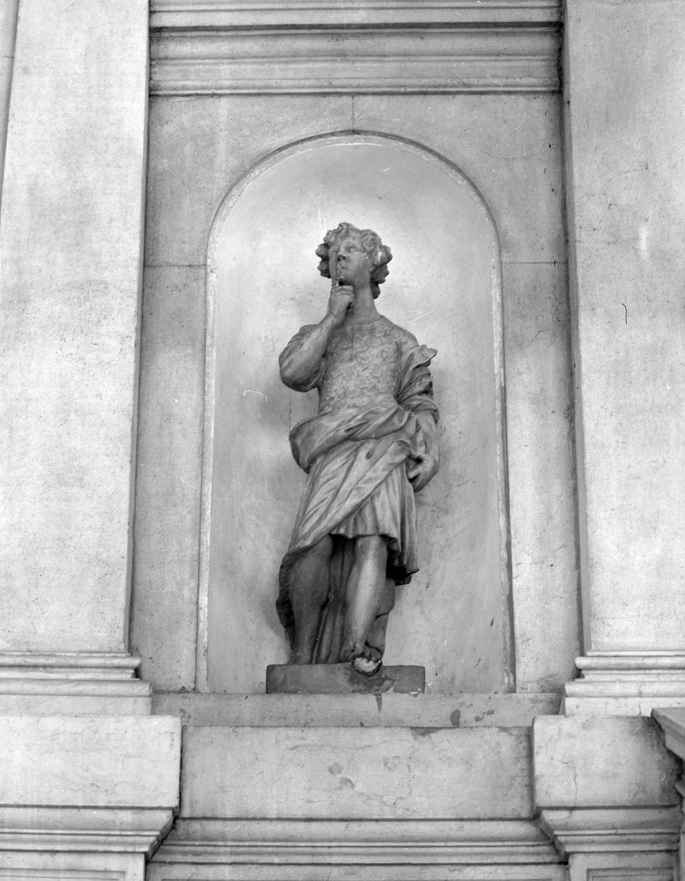 Ragazzo Pensante, figura maschile (statua) - ambito veneto (terzo quarto sec. XVII)