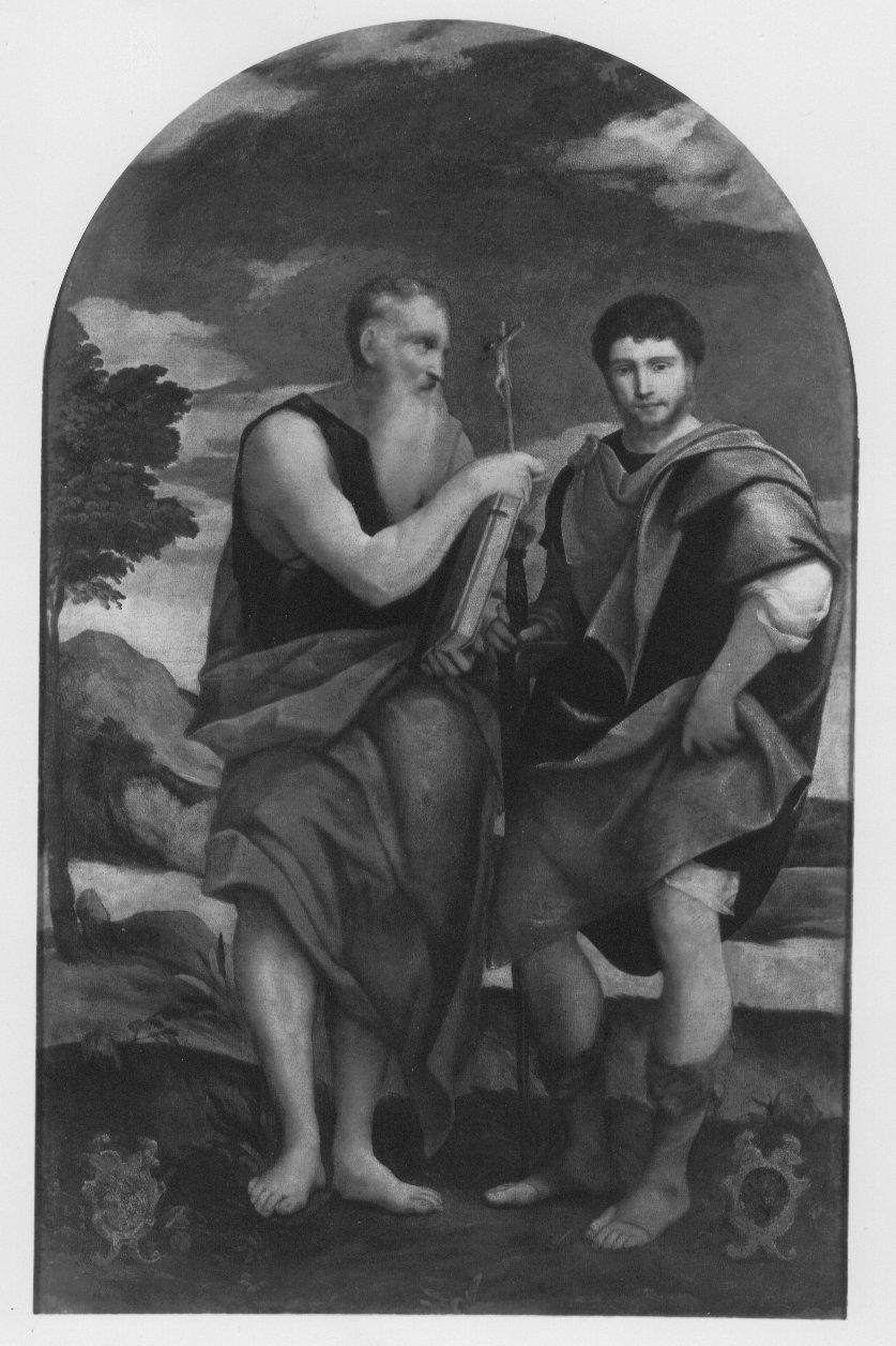 San Girolamo, San Vittore (dipinto) di De Pitati Bonifacio detto Bonifacio Veronese (secondo quarto sec. XVI)