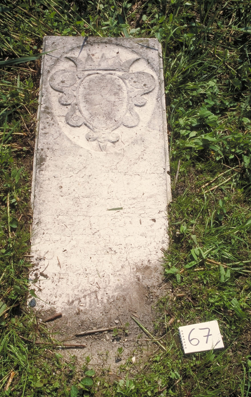 iscrizione (coperchio di sarcofago) - ambito veneto (sec. XVII)