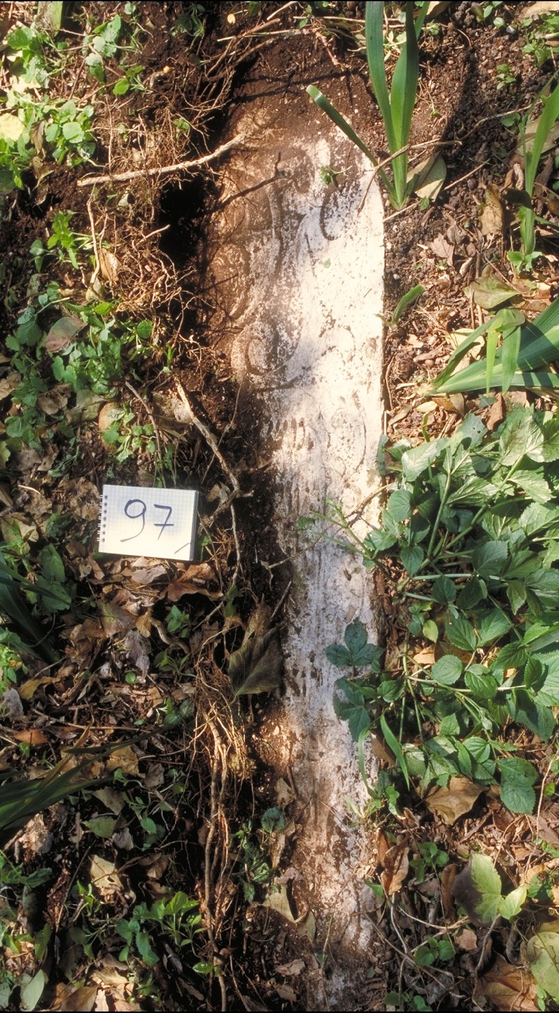 iscrizione (coperchio di sarcofago) - ambito veneto (sec. XVII)