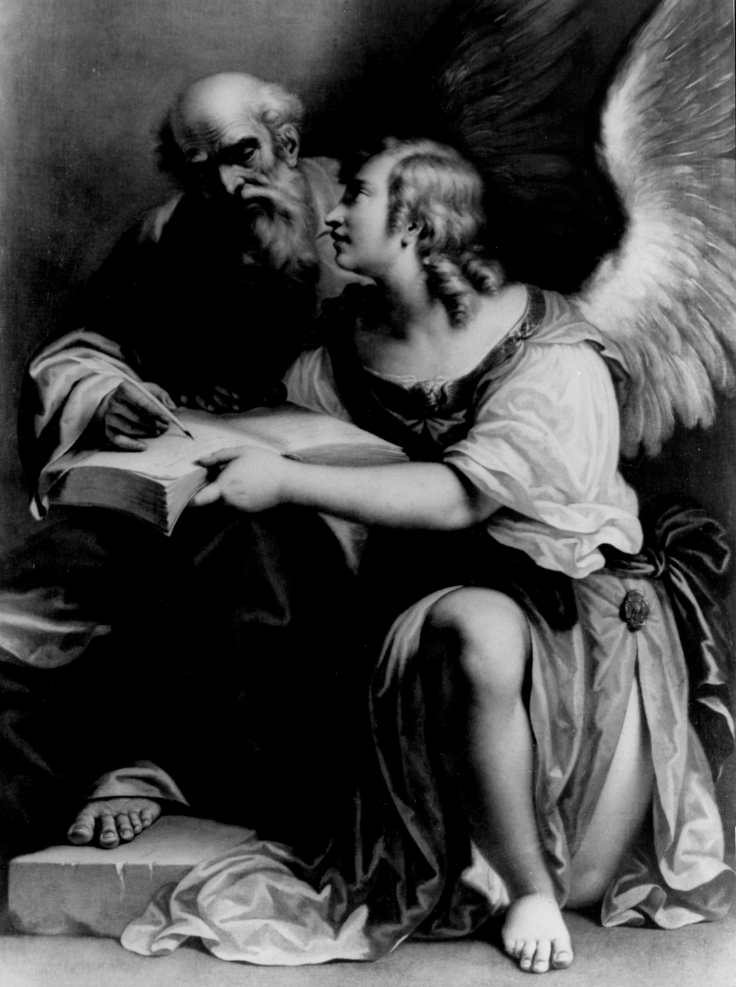 San Matteo Evangelista (dipinto) di Triva Antonio Domenico (sec. XVII)