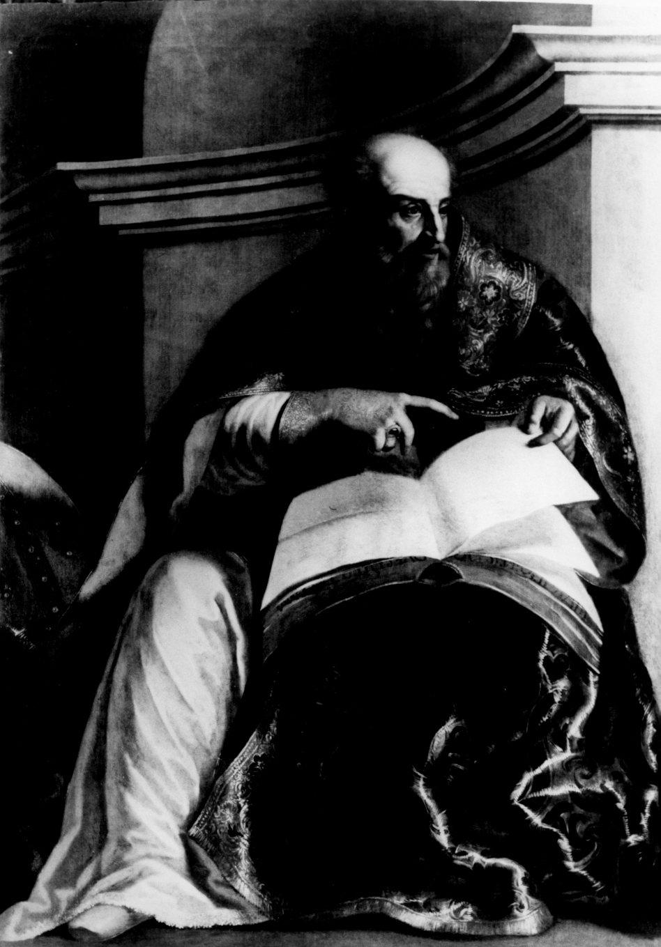 Sant'Agostino (dipinto) di Triva Antonio Domenico (sec. XVII)