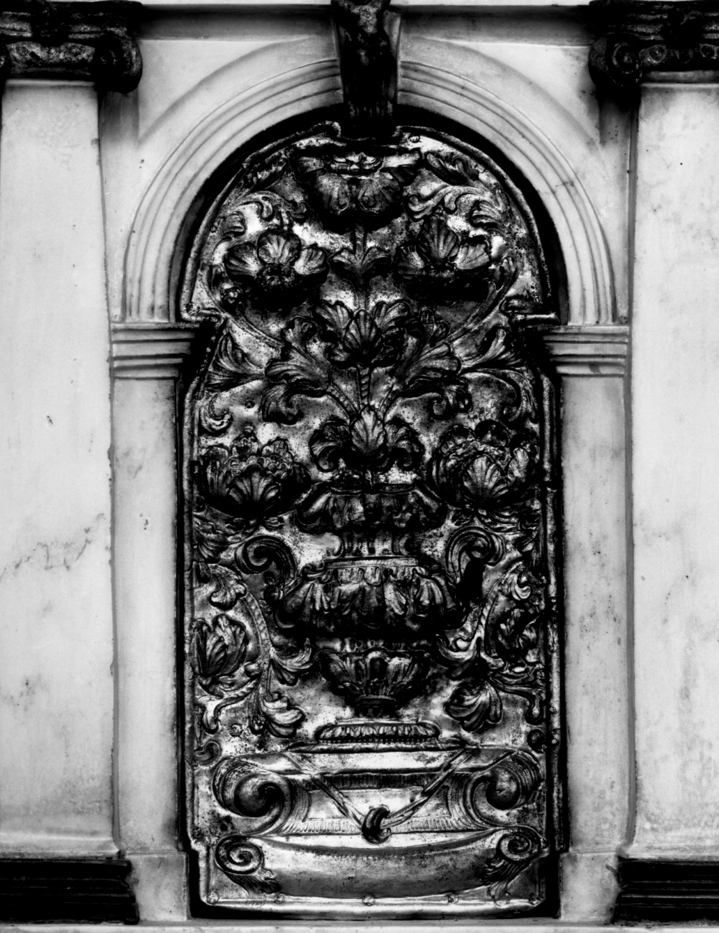 sportello di tabernacolo, elemento d'insieme - ambito veneziano (fine/inizio secc. XVII/ XVIII)