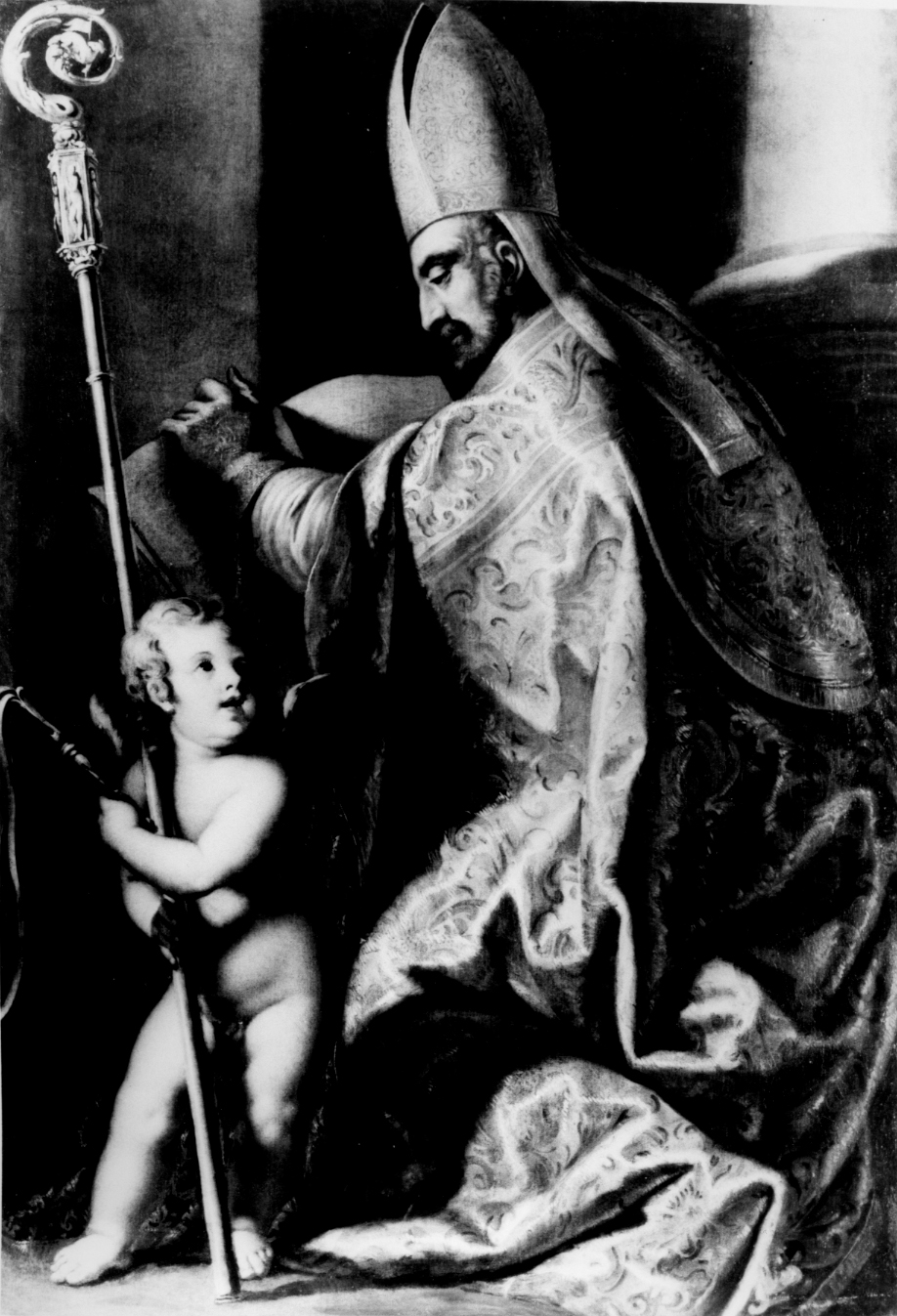 Sant'Ambrogio (dipinto) di Triva Antonio Domenico (sec. XVII)