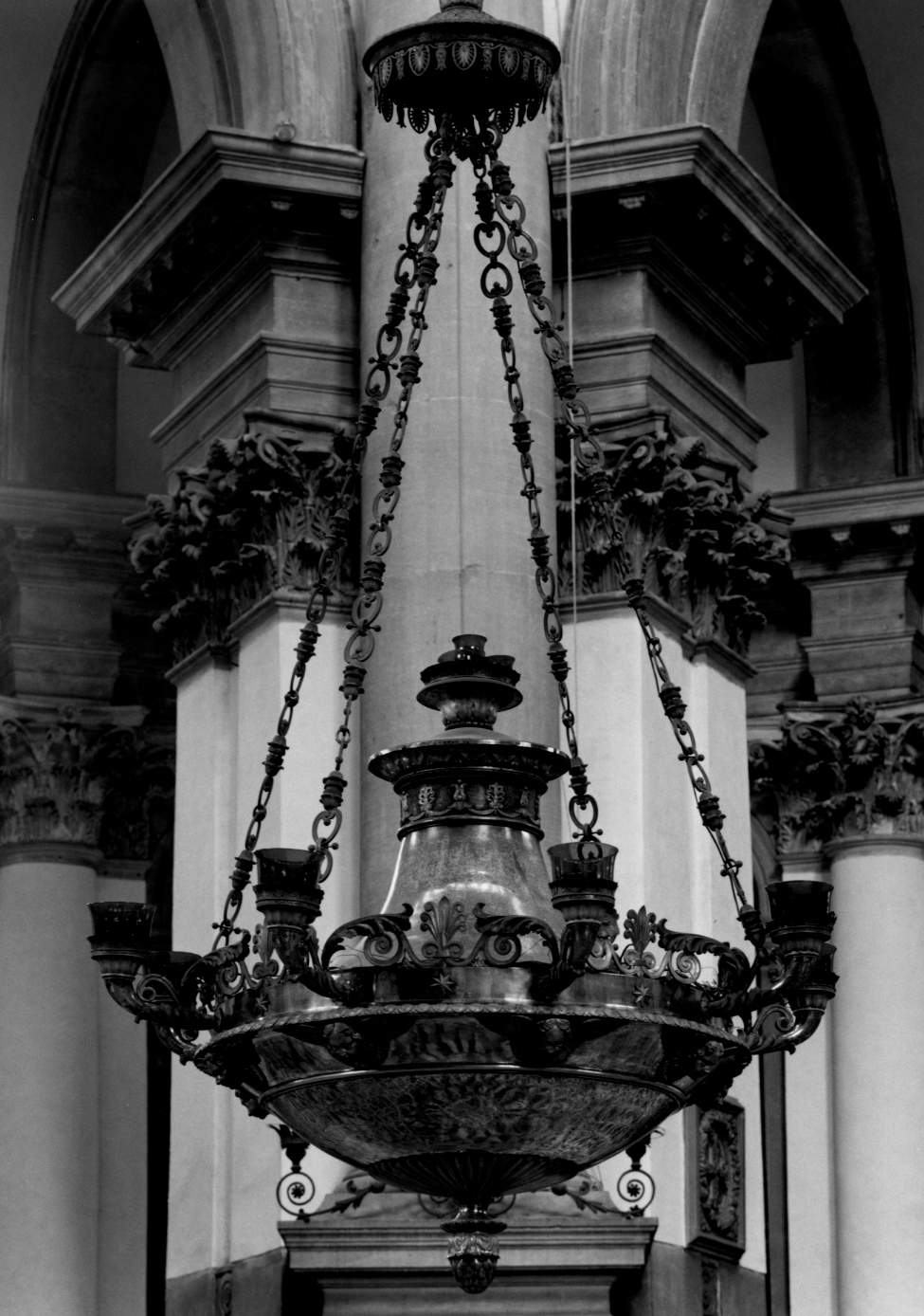 lampada pensile di Borsato Giuseppe, Favero Pietro detto Buri (sec. XIX)