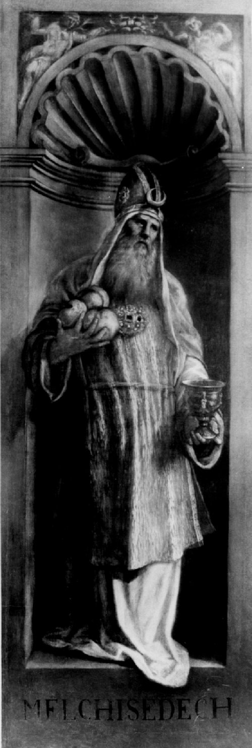 Melchisedek (dipinto) di Porta Giuseppe detto Giuseppe Salviati (sec. XVI)