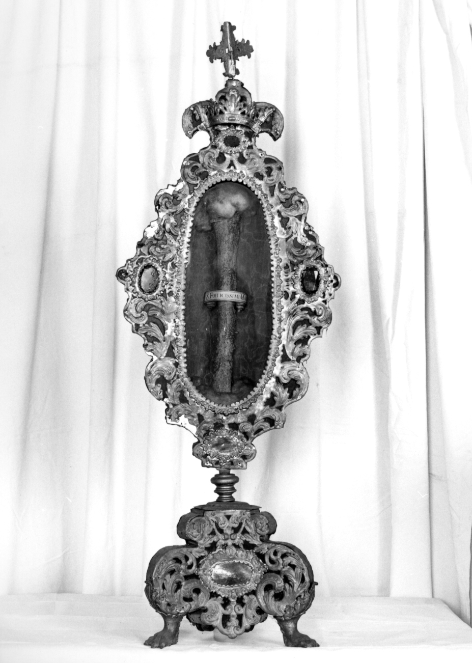 reliquiario - a ostensorio - bottega veneta (inizio sec. XVIII)