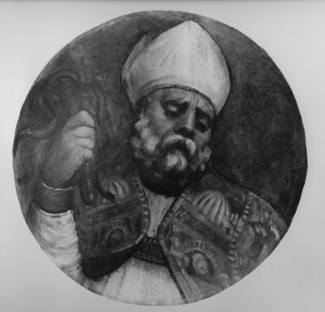 Sant'Ambrogio (dipinto) di Vecellio Tiziano (bottega) (sec. XVI)