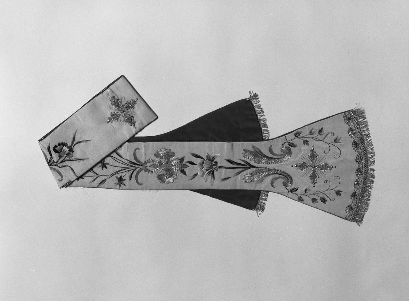 stola, elemento d'insieme - manifattura veneziana (prima metà sec. XX)