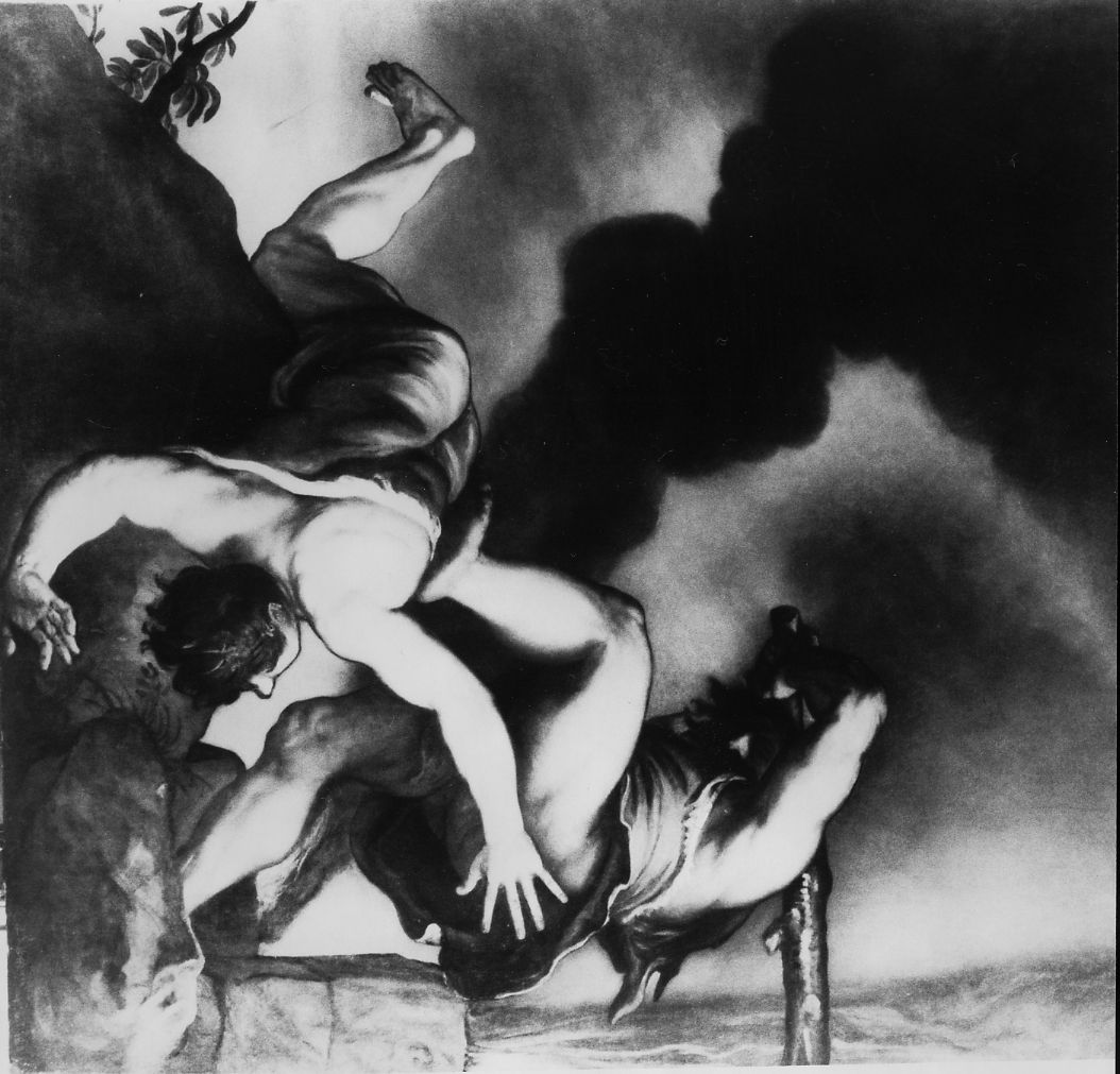 Caino uccide Abele (dipinto) di Vecellio Tiziano (sec. XVI)