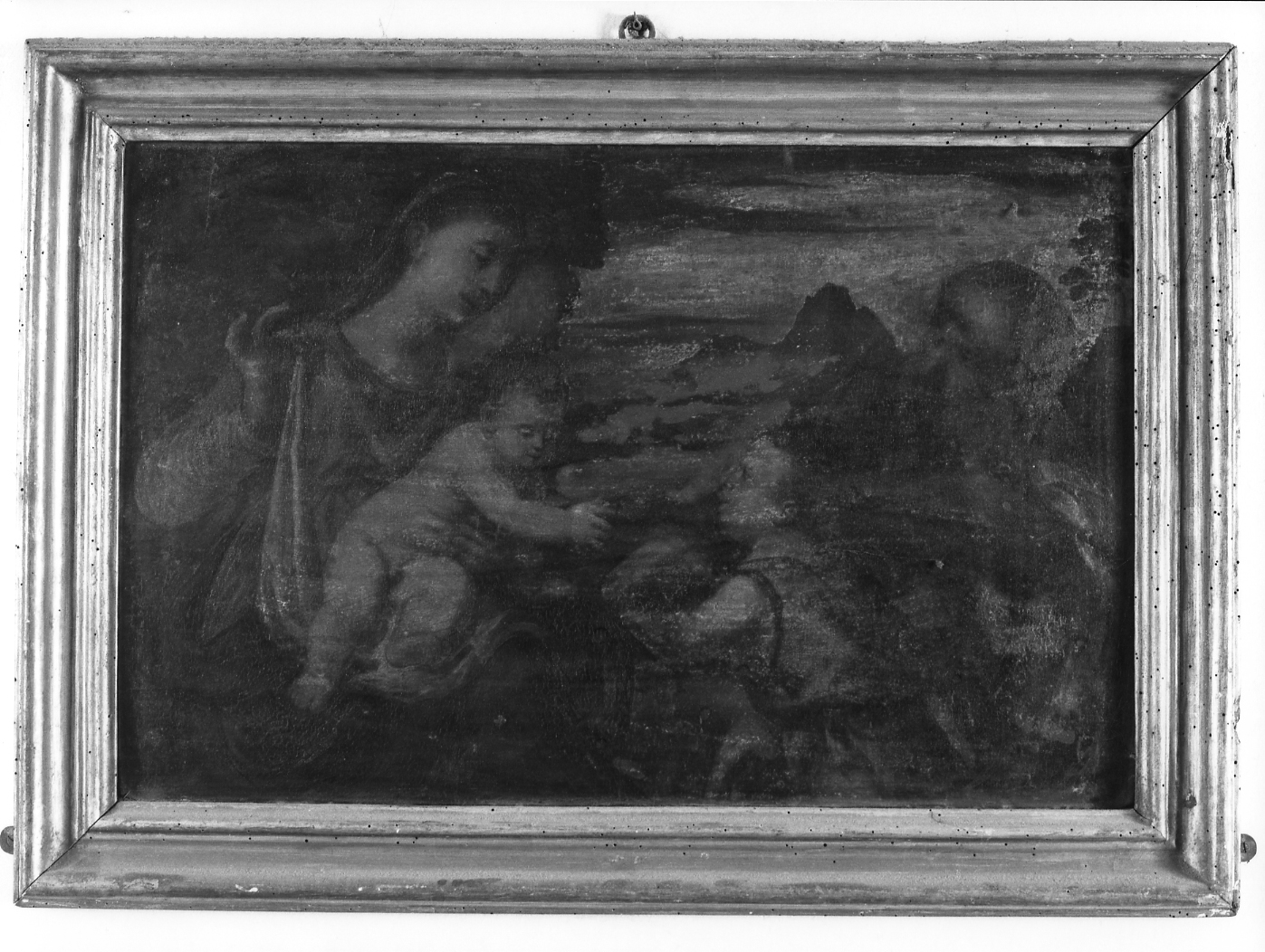 Sacra famiglia con San Giovannino (dipinto) di De Renzi Polidoro detto Polidoro da Lanciano (sec. XVI)