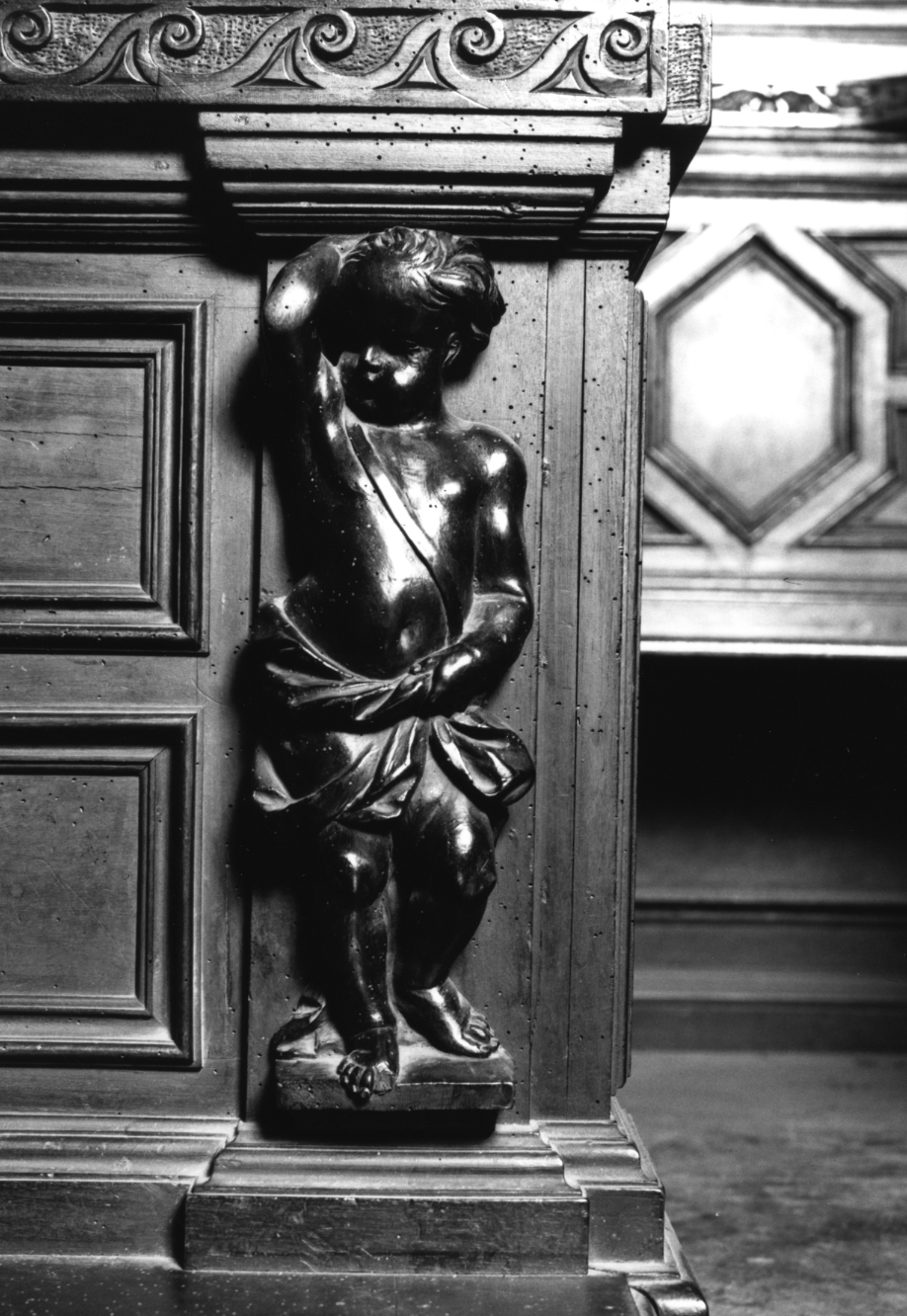 putto (cariatide, elemento d'insieme) di De Brule A (sec. XVII)