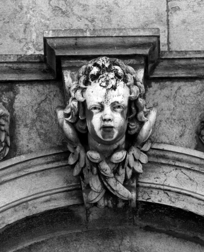 cherubino (chiave di volta) - ambito veneto (sec. XVII)