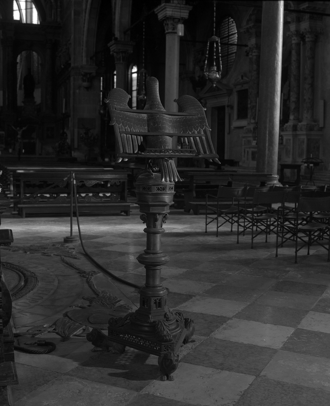 aquila (leggio) - ambito fiammingo (metà sec. XV)