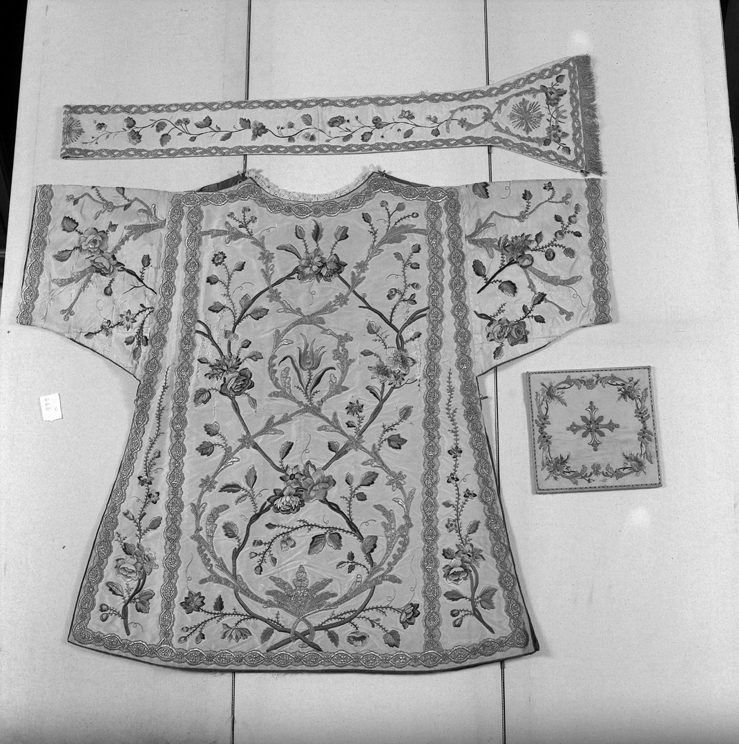 stola, elemento d'insieme - manifattura italiana (primo quarto sec. XIX)