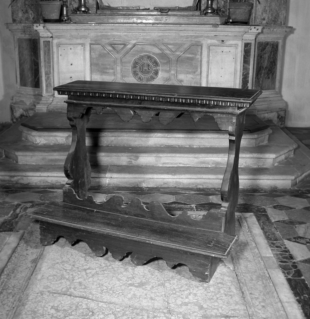 panca con inginocchiatoio - ambito veneziano (sec. XVI)