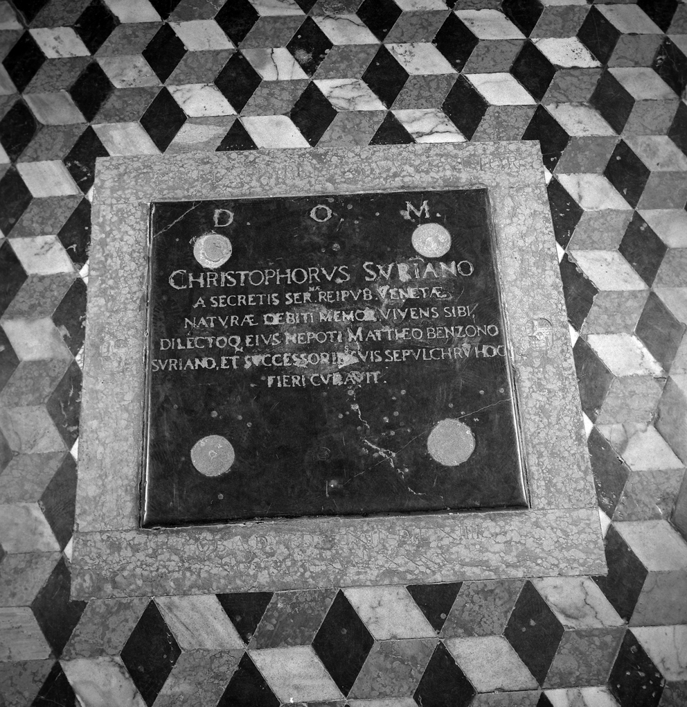 lastra tombale - ambito veneziano (sec. XVII)