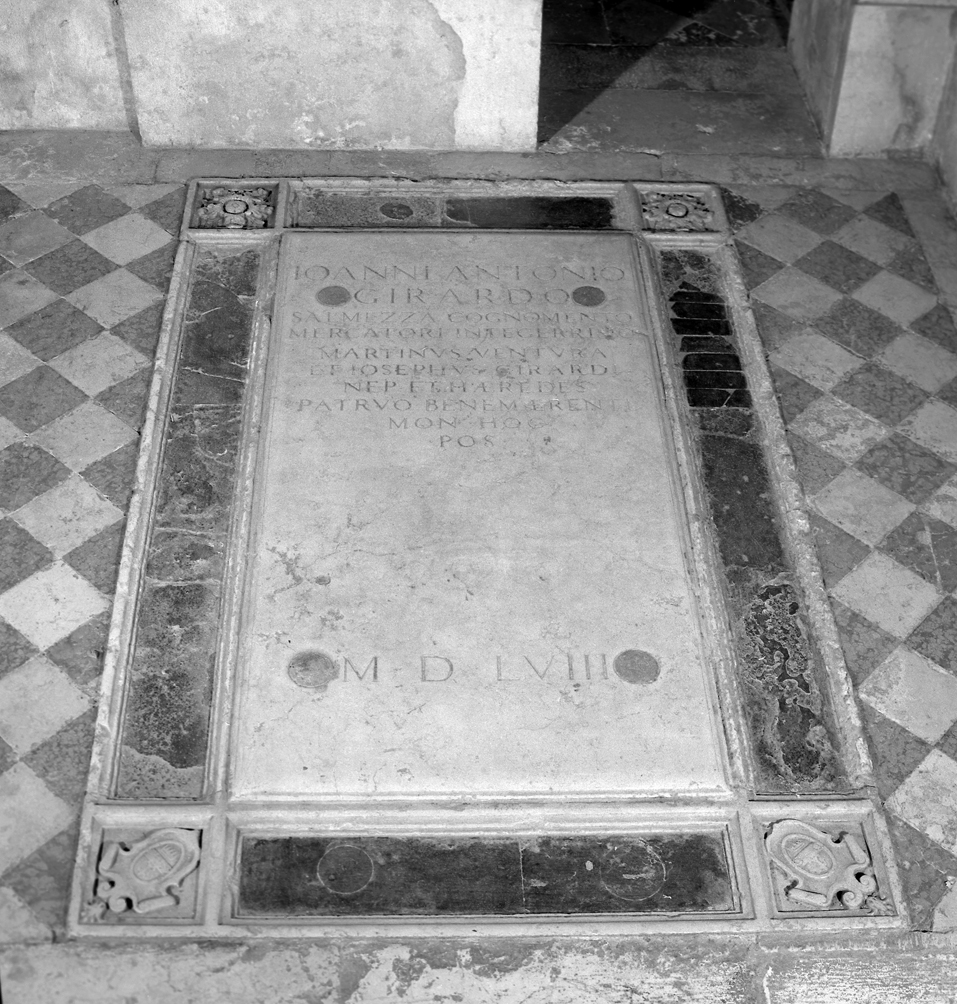 lastra tombale - ambito veneziano (sec. XVI)