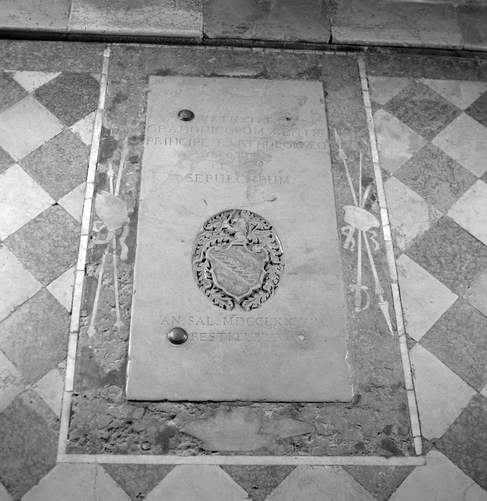 lastra tombale - ambito veneziano (sec. XVIII)