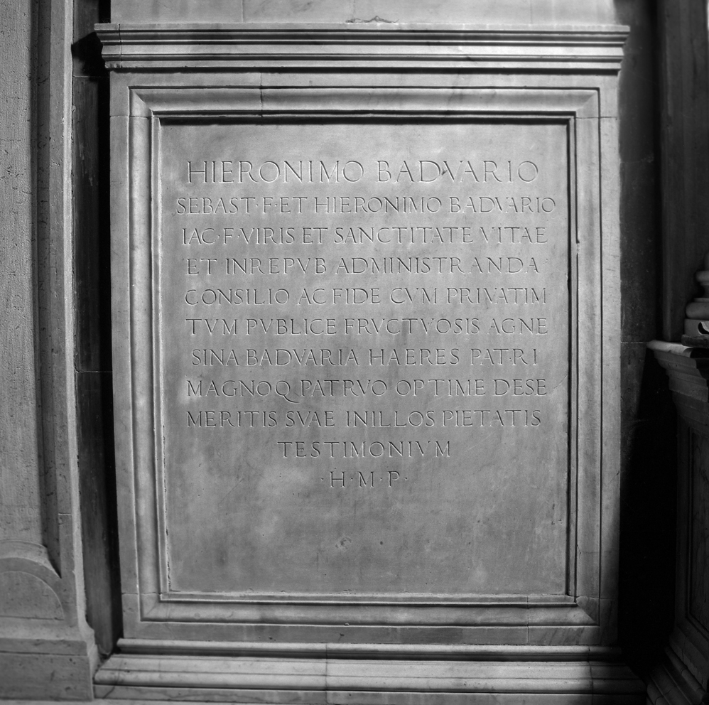 lapide - ambito veneziano (sec. XVI)