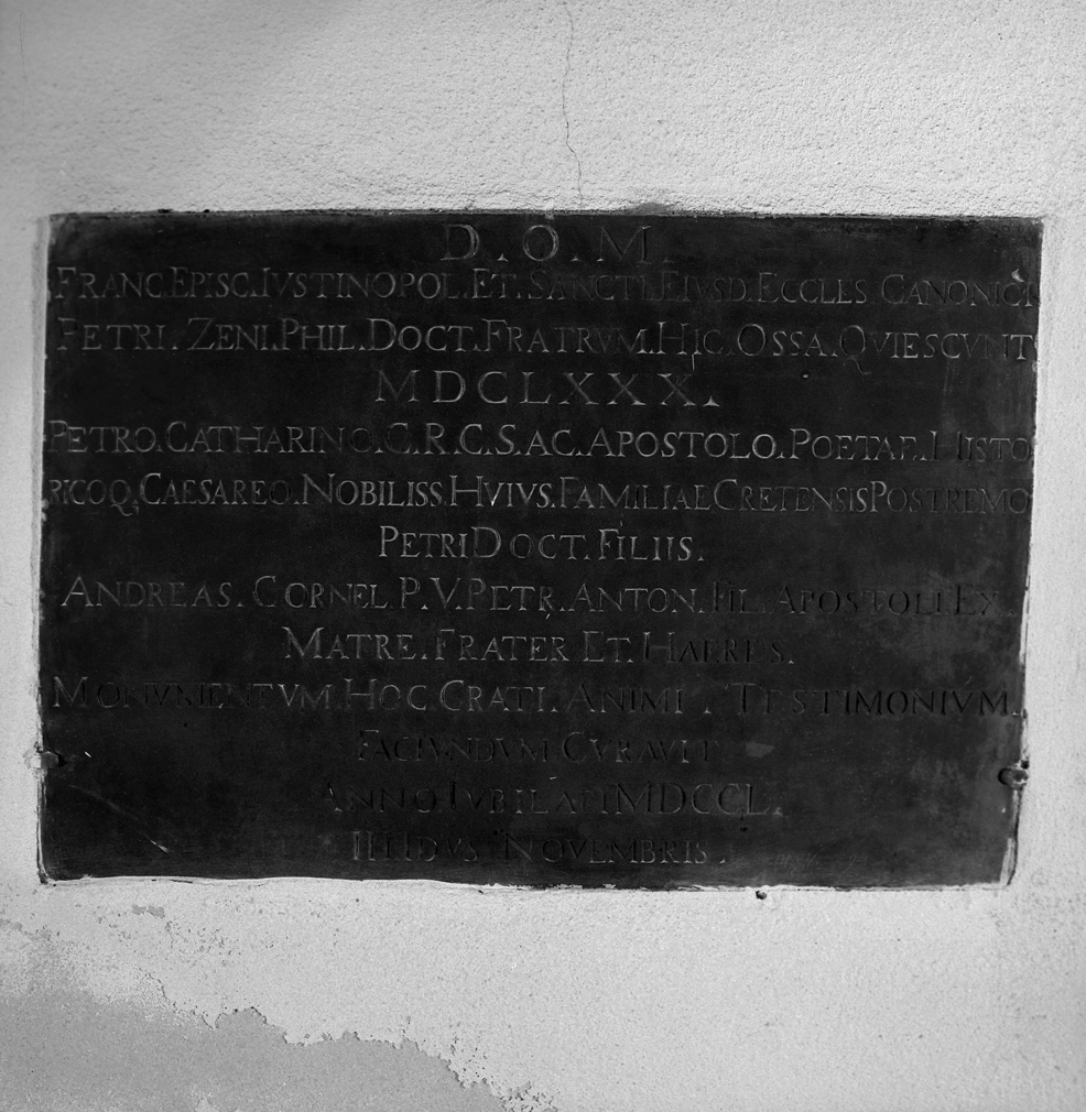 lapide - ambito veneziano (sec. XVIII)